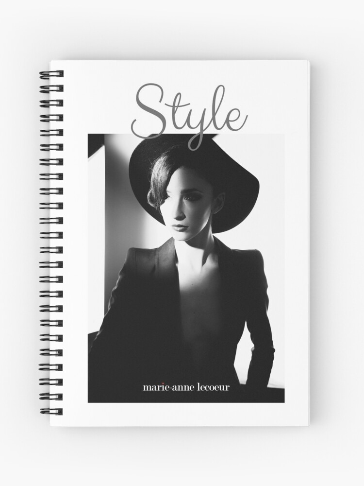 Thumbnail 1 of 3, Journal, Elegant Woman With Hat in Black & White designed and sold by ChicMarie.