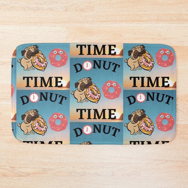 Item preview, Donut Time Pug   designed and sold by WoodburyLake.