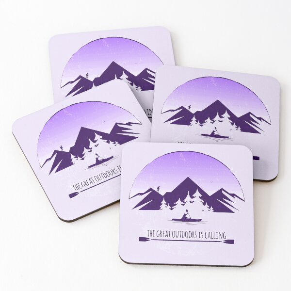 Item preview, The Great Outdoors Is Calling - Purple 06 designed and sold by serenaking.