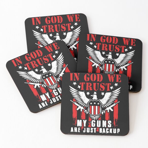 Item preview, In God We Trust My Guns Are Just Backup Defend Second Amendment Flag Rifle AR 15 Gun Rights 2nd Amendment Patriotic designed and sold by henrydy.
