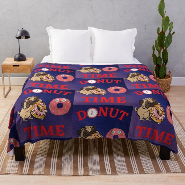 Item preview, Donut Time Pug   designed and sold by WoodburyLake.