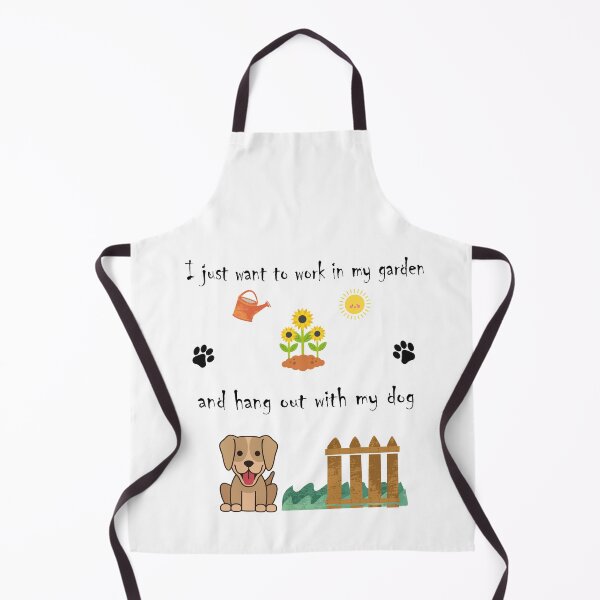 Item preview, I Just Want to Work in My Garden and Hang Out With My Dog designed and sold by BiancaEm.