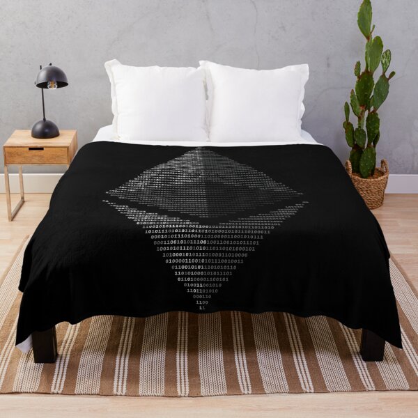 Ethereum Binary Throw Blanket