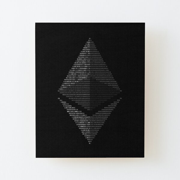Ethereum Binary Lámina montada de madera