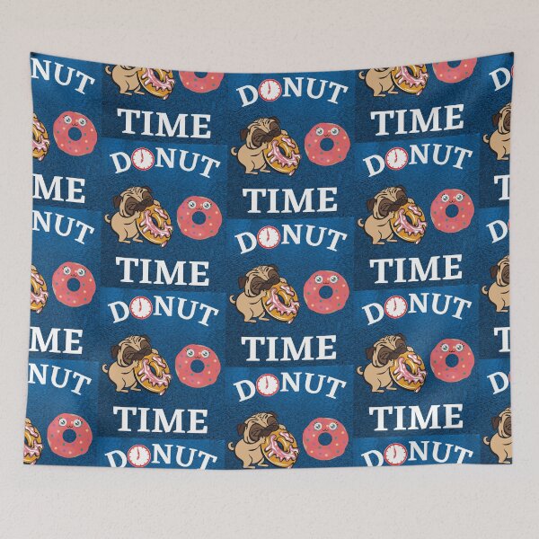 Item preview, Donut Time Pug   designed and sold by WoodburyLake.