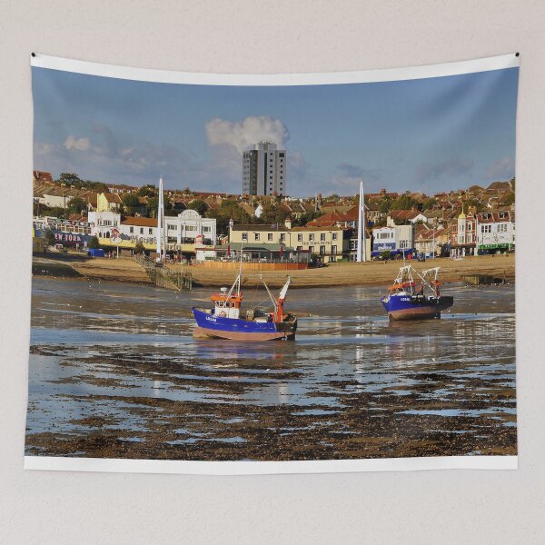 Item preview, Boats Southend on Sea Beach Essex England designed and sold by AndyEvansPhotos.