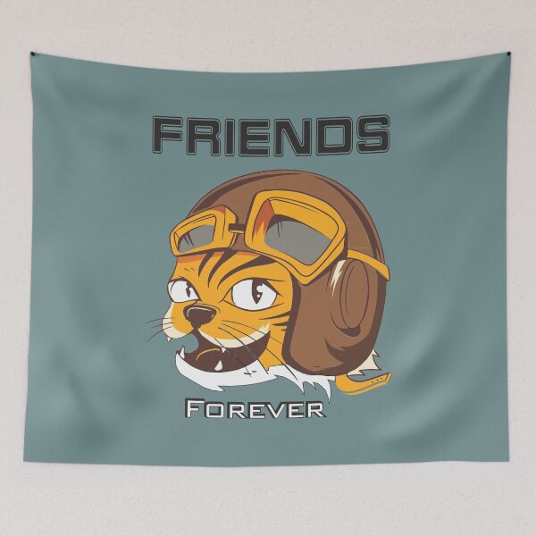 Item preview, Tiger wearing vintage flying helmets and goggles, facing Left designed and sold by ajtechdesigns.