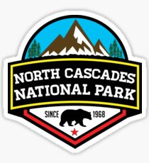 NORTH CASCADES NATIONAL PARK WASHINGTON BEAR 1968 HIKING CAMPING CLIMBING Sticker