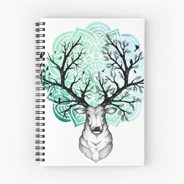 Item preview, Deer Stag Head Tree Zen designed and sold by SunnyAlloy.