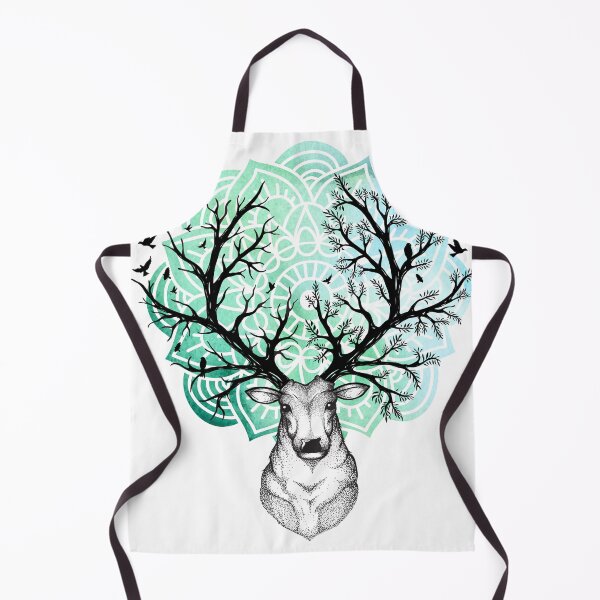 Item preview, Deer Stag Head Tree Zen designed and sold by SunnyAlloy.