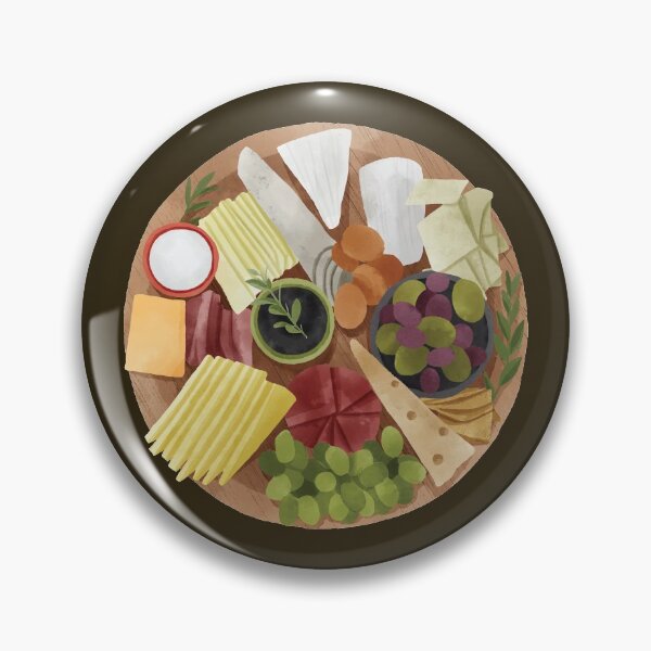 Item preview, Top View of a Round Cheese Board designed and sold by Alicia Chee.