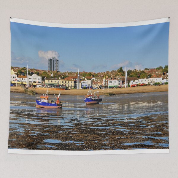 Item preview, Boats Southend on Sea Beach Essex England designed and sold by AndyEvansPhotos.