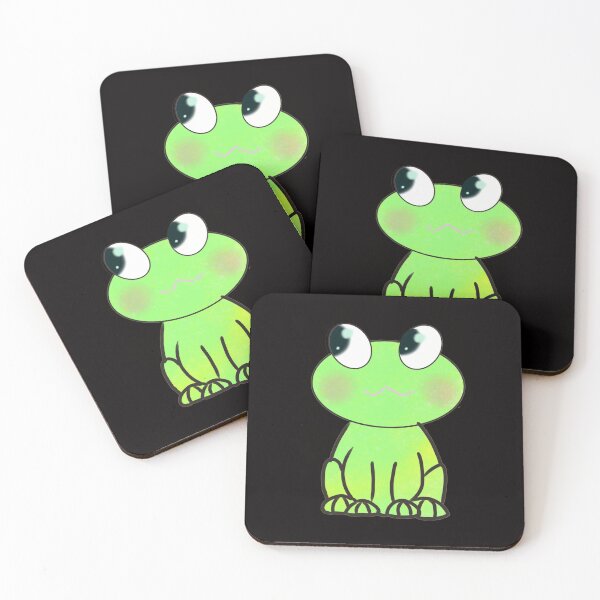 Item preview, The happy frog (single black design) designed and sold by OneDrawingGirl.