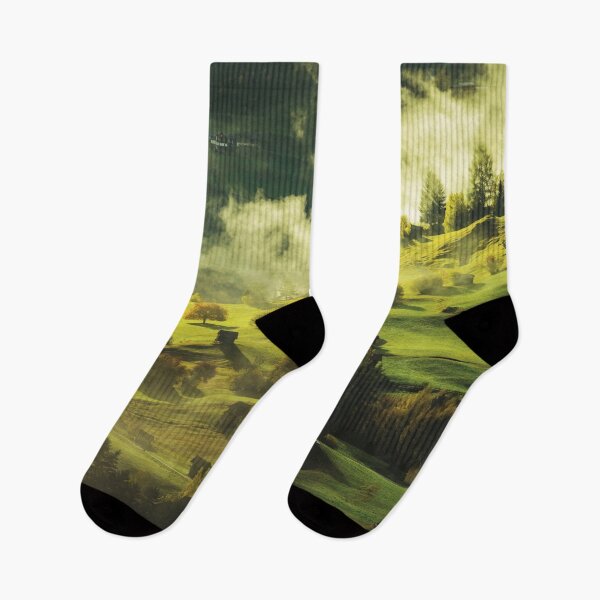 Item preview, Green Misty Mountainside designed and sold by BtheLight.
