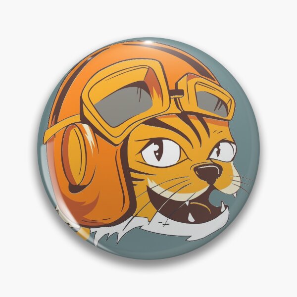 Item preview, Tiger wearing vintage flying helmets and goggles, facing right designed and sold by ajtechdesigns.