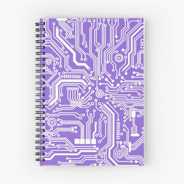 Item preview, purple microchip hardware circuit design designed and sold by Giulia  Palazzo.