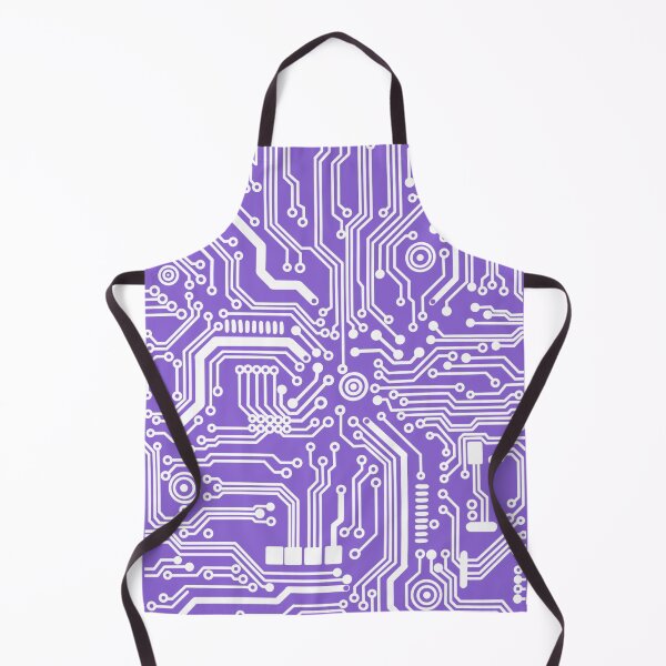 Item preview, purple microchip hardware circuit design designed and sold by Giulia Palazzo.