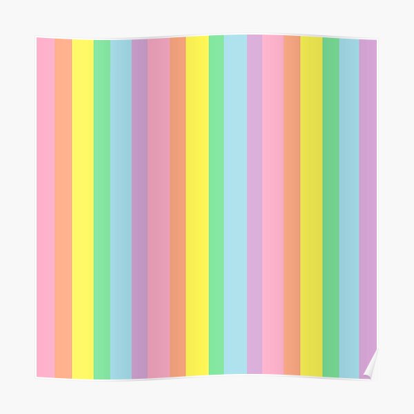 Decoración: Rayas En Colores Pastel | Redbubble