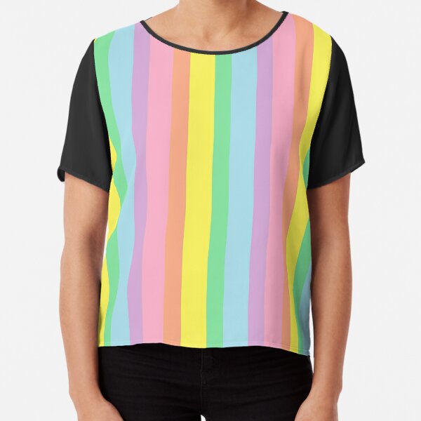 blusa de colores pastel