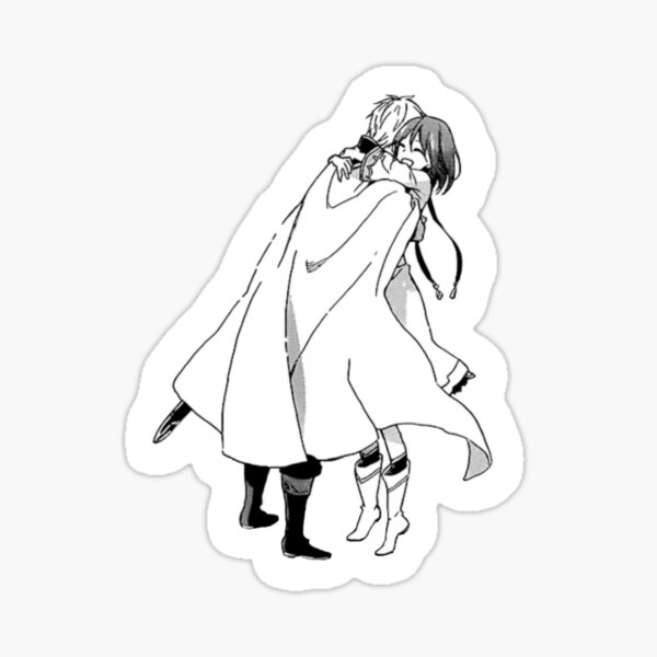 Adorable Zen/Shirayuki manga panel Sticker