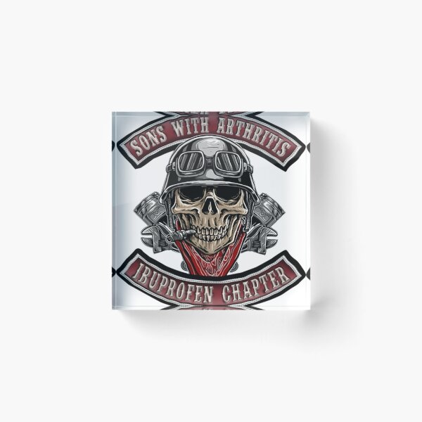 Item preview, Biker Skull Sons With Arthritis Ibuprofen Chapter designed and sold by yaminuke309.