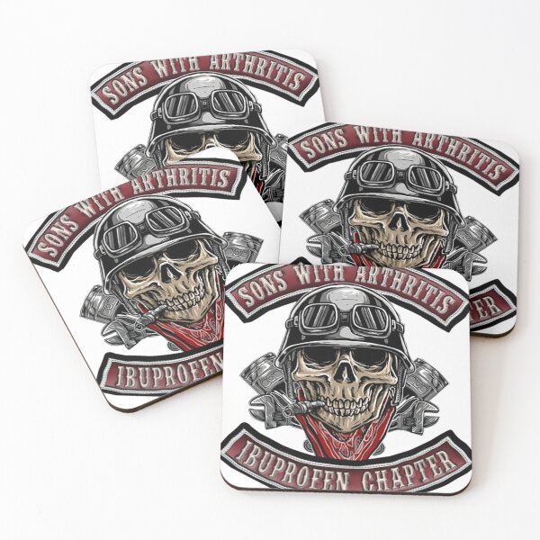 Item preview, Biker Skull Sons With Arthritis Ibuprofen Chapter designed and sold by yaminuke309.