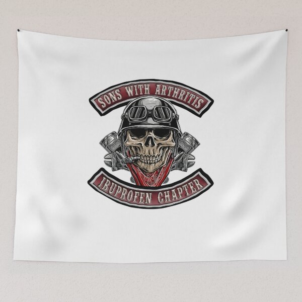Item preview, Biker Skull Sons With Arthritis Ibuprofen Chapter designed and sold by yaminuke309.