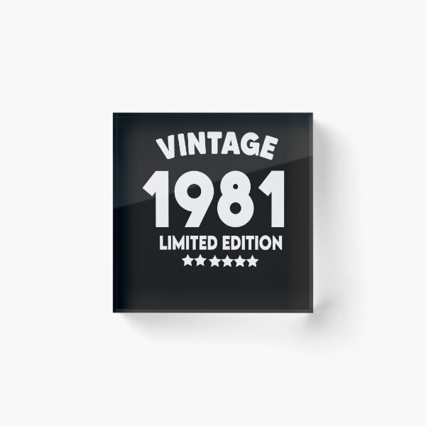 Item preview, Vintage 1981 - 40th Birthday Gift designed and sold by Heddar Badreddine.