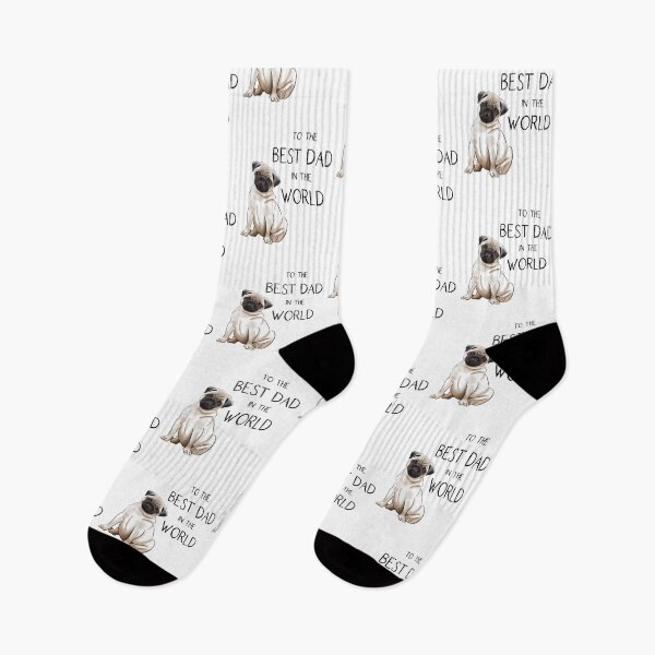 Item preview, Pug Father's Day, To The Best Dad In The World! designed and sold by ElysianCreation.