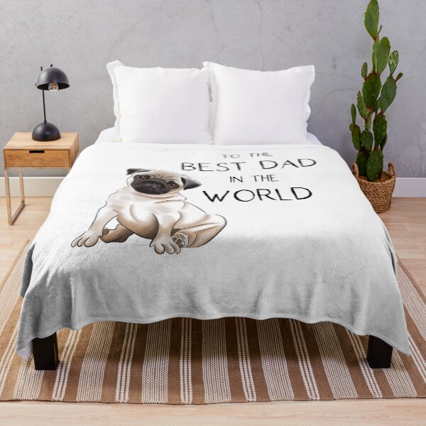 Item preview, Pug Father's Day, To The Best Dad In The World! designed and sold by ElysianCreation.