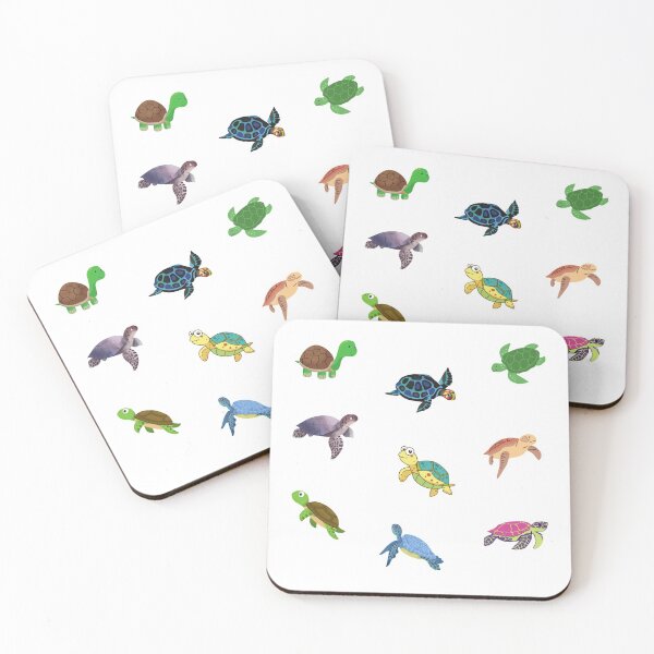 Item preview, Colorful cute turtle ( buy large or medium in a sticker) designed and sold by vashumaso.