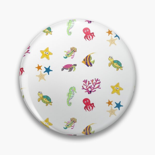 Item preview, Cute aquatic animals ( buy large or medium in a sticker) designed and sold by vashumaso.