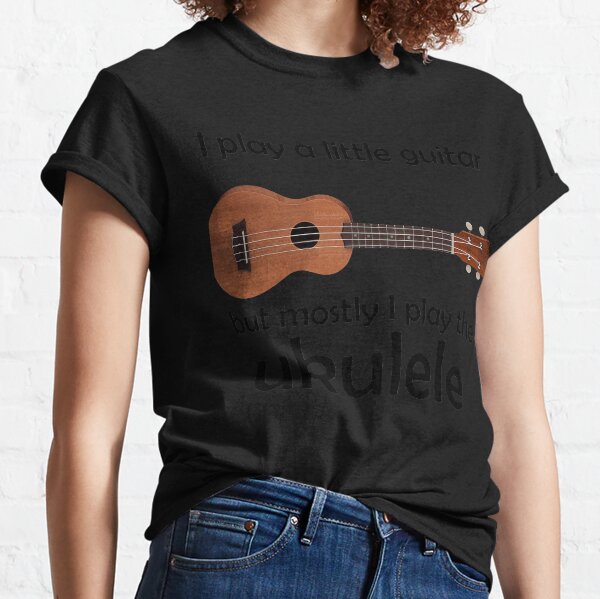 Details about   Funny Ukulele Pun T-Shirts Little Guitar