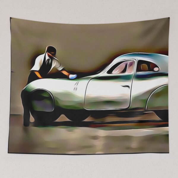 Item preview, Vintage Streamliner Coupe Art Print – Classic Retro Racing Car designed and sold by Road To Track.