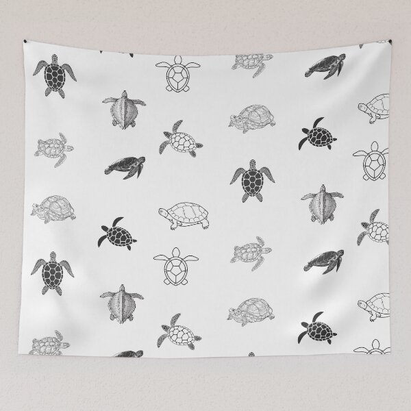 Item preview, Grey sketch turtle ( buy large or medium in a sticker) designed and sold by vashumaso.