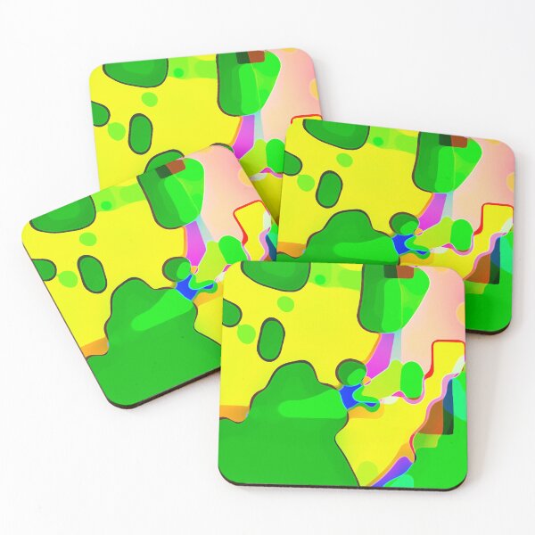 Item preview, Funky salad sample - abstract landscape designed and sold by Xdelacra.