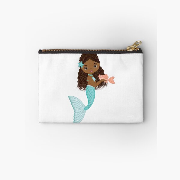 Item preview, African American Mermaid with Turquoise Tail designed and sold by CreativeMill.