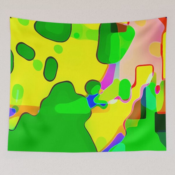 Item preview, Funky salad sample - abstract landscape designed and sold by Xdelacra.