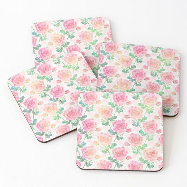 Item preview, Watercolor Painted Pink Roses Artwork designed and sold by NdesignTrend.