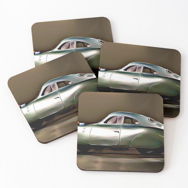 Item preview, Vintage Streamliner Coupe Art Print – Classic Retro Racing Car designed and sold by Road To Track.