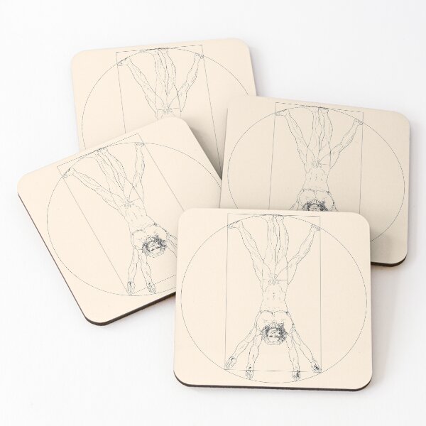 Item preview, Handstand Vitruvian Man designed and sold by DesignsbyMaeve.