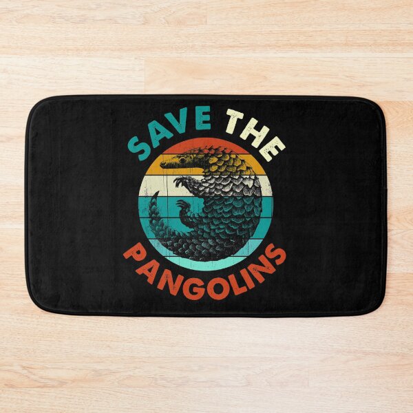 Item preview, Save the Pangolins Vintage Retro Style Draw  designed and sold by NUMAcreations.