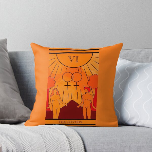 Item preview, The Lovers Lesbin Tarot Card (Orange Version) designed and sold by La-y-la.