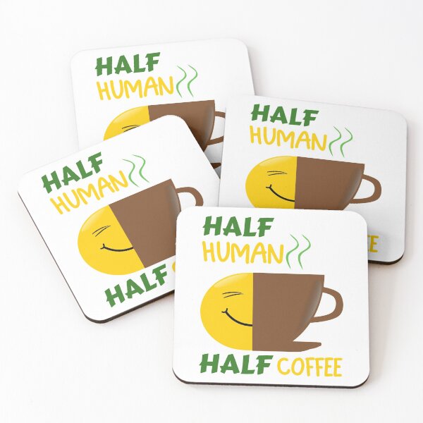 Item preview, Half Human Half Coffee Funny designed and sold by argonmart18.