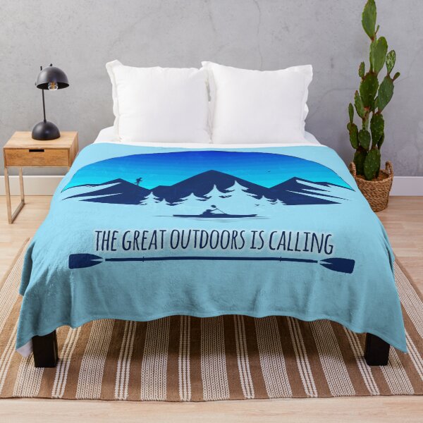 Item preview, The Great Outdoors Is Calling - Blue 06 designed and sold by serenaking.