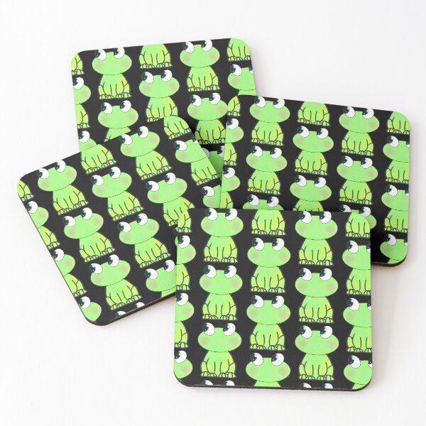 Item preview, The happy frog (black patern design) designed and sold by OneDrawingGirl.