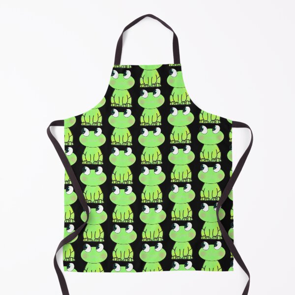 Item preview, The happy frog (black patern design) designed and sold by OneDrawingGirl.