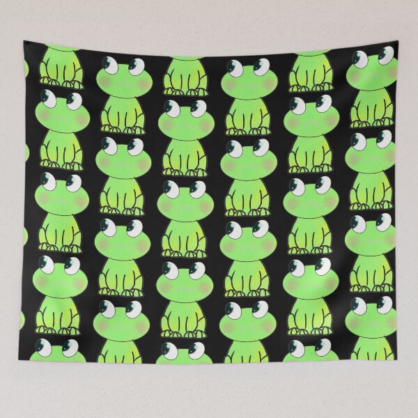 Item preview, The happy frog (black patern design) designed and sold by OneDrawingGirl.
