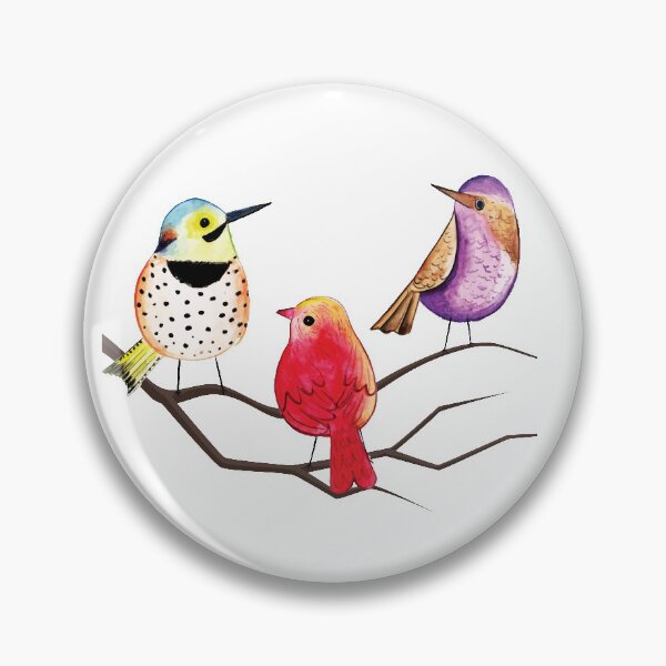 Aperçu de l'œuvre Oiseaux colorés sur une branche créée et vendue par dfavrefelix.