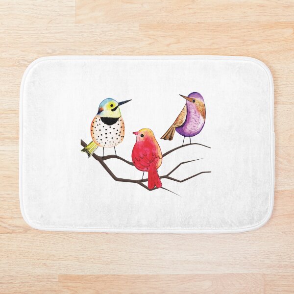 Item preview, Colorful Birds on a Branch designed and sold by dfavrefelix.